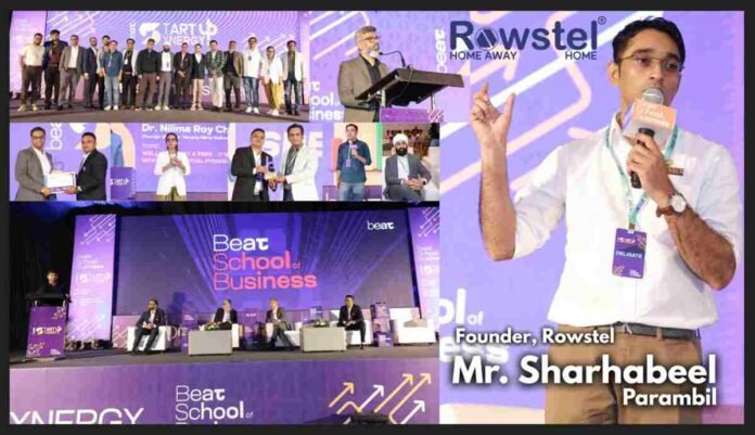 Rowstel, Long-Term Hotel, India, Urban Living, Young Professionals, Student Accommodation, Migration Lifestyle, Co-living, Hospitality, Flexible Living, Furnished Apartments, Community, Sustainability, Solar Power, Remote Work, Digital Nomads, Sharhabeel Parambil, Startup, Kozhikode, Hyderabad, Bengaluru, BEAT Startup Synergy
