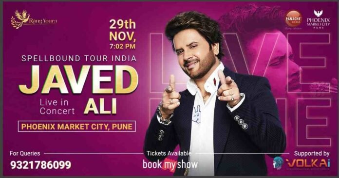 Javed Ali Live, Javed Ali Pune concert, SpellBound Tour, Phoenix MarketCity Pune, Viman Nagar events, live music Pune, Bollywood concert, Rangyoura, Kun Faya Kun, November 29 2025